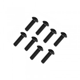FTX Button Head Hex Screw M3 X 12mm (8pc)